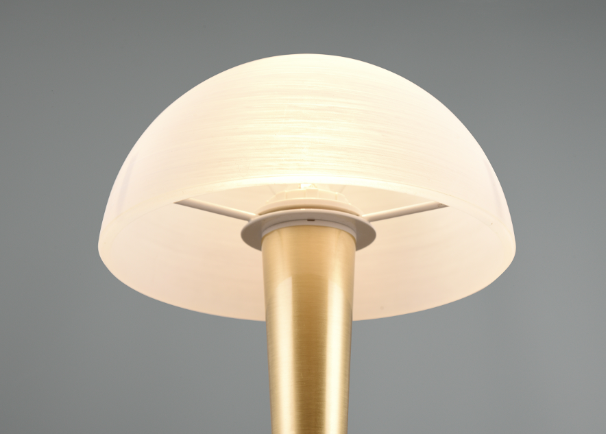 Lampada da tavolo led touch Trio Lighting Canaria 4.9W 3000K ottone bianco - R59561108 02