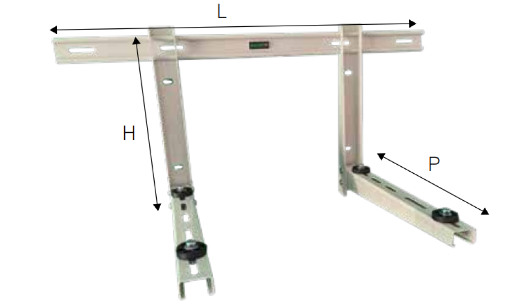 Staffa per unita esterna Mcair max 120Kg bianco - MAZ120K 02