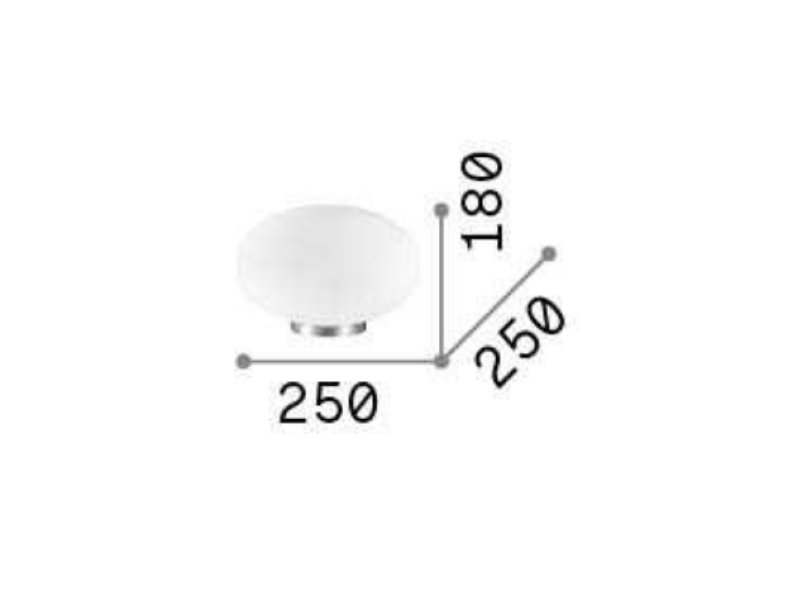 Lampada da tavolo Ideal Lux Candy 1xG9 max 40W bianco - 086804 02