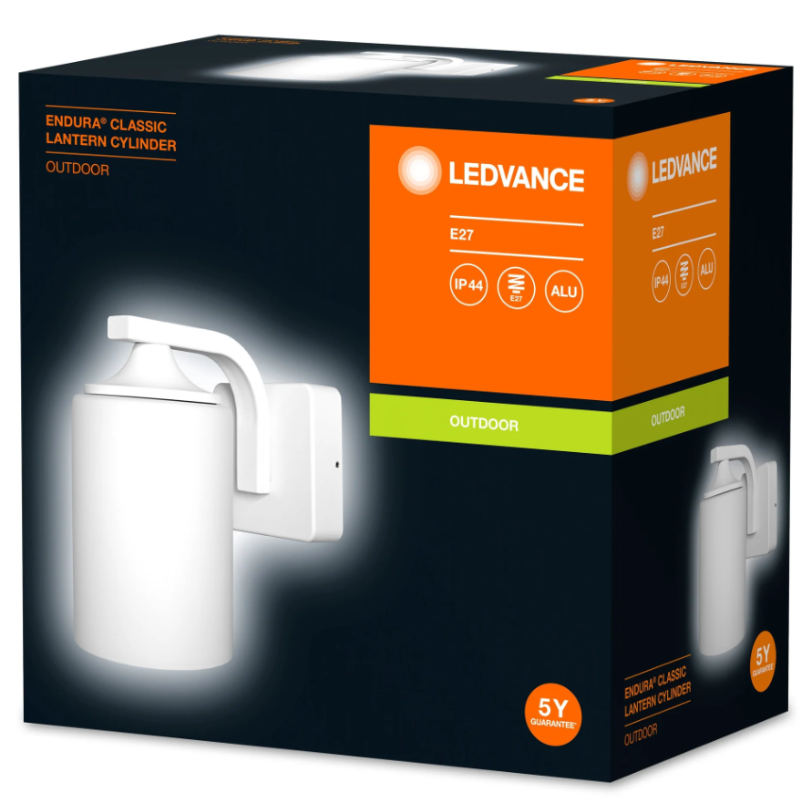 Lampada da parete Ledvance Endura Classic Lantern 1xE27 max 60W bianco - LUM392649 02