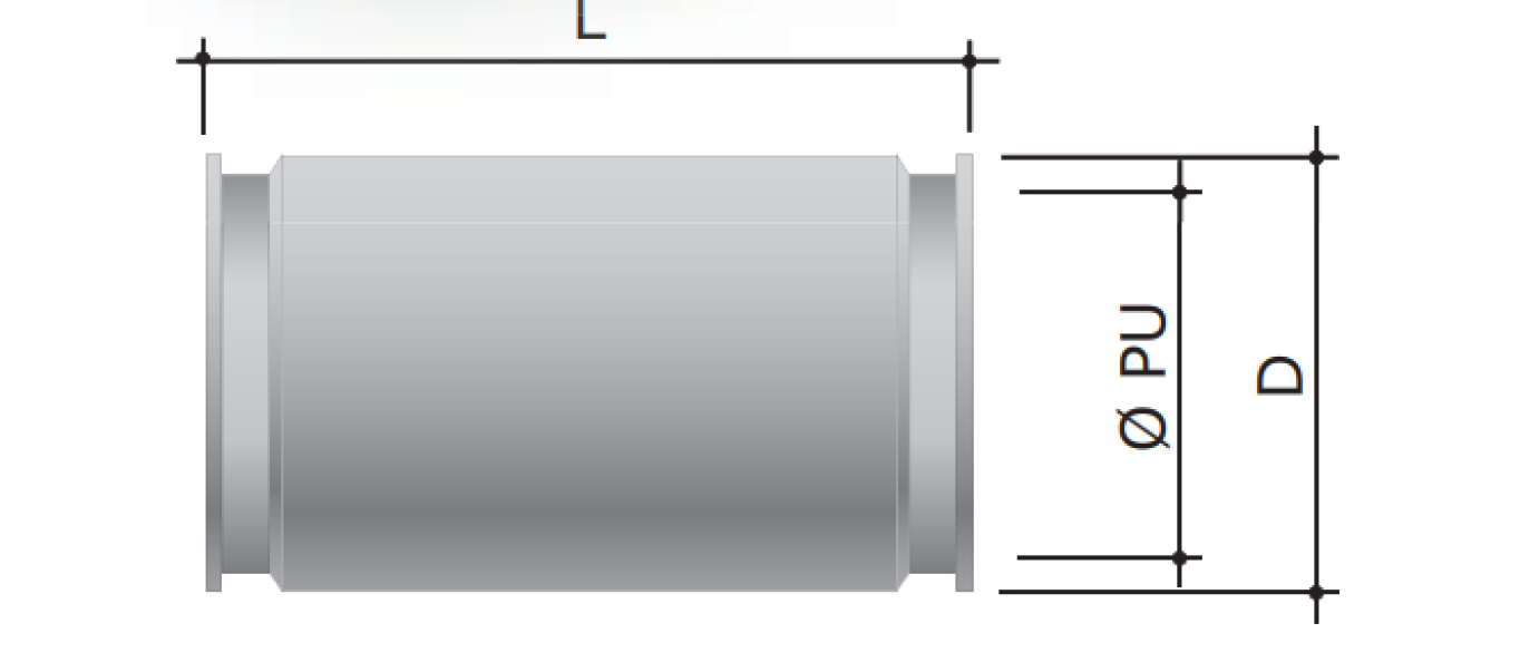 Raccordo rapido tubo-tubo DKC Europe diametro 16mm - 6110-16N 02