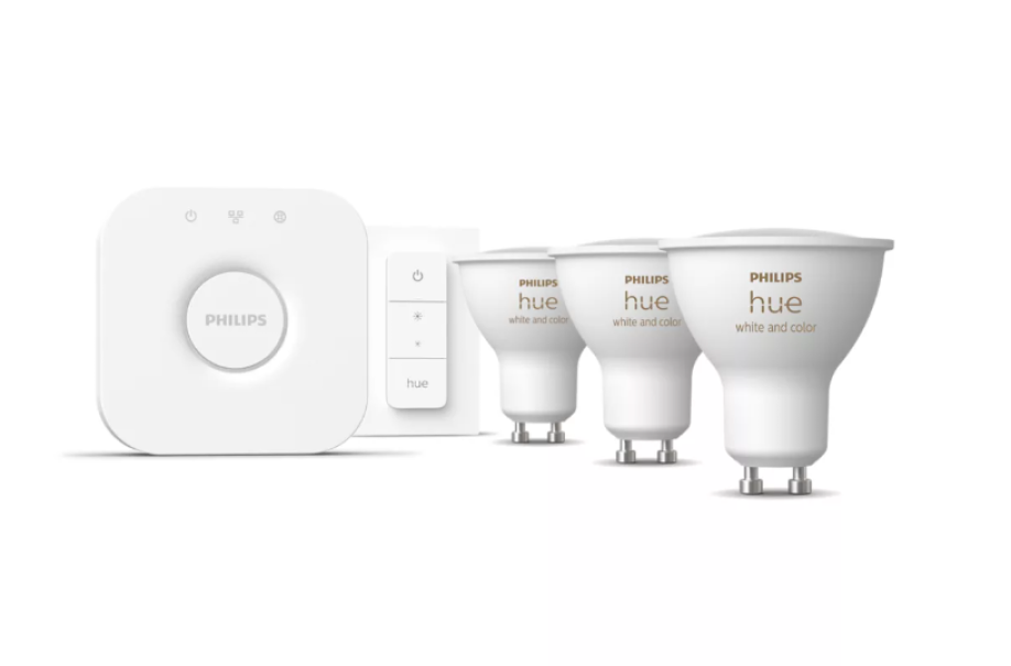 Kit dimmer switch + 3 lampadine led Philips Hue attacco GU10 3x4.2W 2000-6500K - 25450300 02