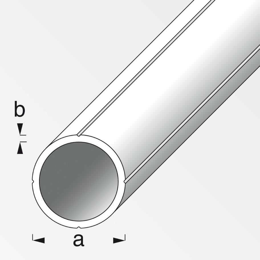Tubo tondo Alfer Aluminium 11.5x1.5mm lunghezza 1m naturale - 25004 02