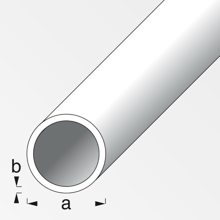 Tubo tondo Alfer Aluminium 10x1mm lunghezza 2m argento - 05023 02