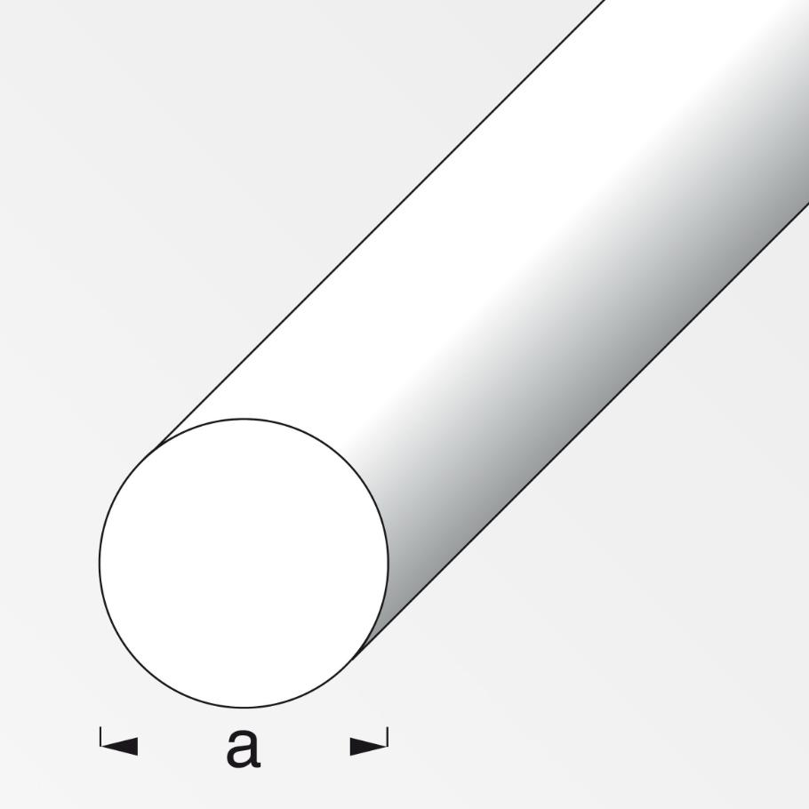 Barra tonda Alfer Aluminium diametro 6mm lunghezza 1m argento - 01034 02