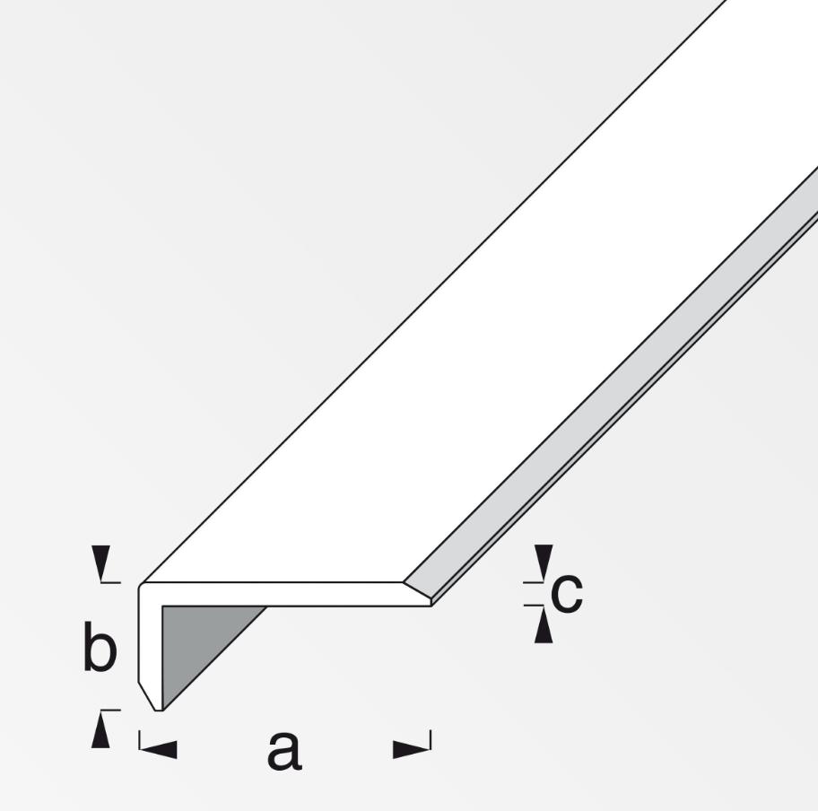 Profilo per protezione bordi Alfer Aluminium 14x10x1.5mm lunghezza 1m - 01402 02