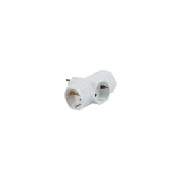 fanton fanton adattatore triplo 2p+t 16a schuko colore bianco 82260