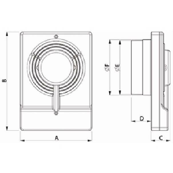 vortice vortice aspiratore elicoidale da muro m10/4 0000011620 11620