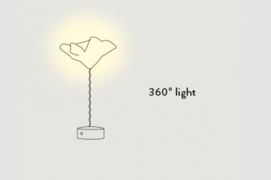 slamp slamp lampada da tavolo lafleur velvet dimmerabile led 1,3w 2700k laft000vlv000bt000eu
