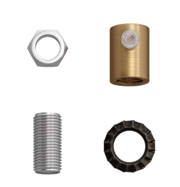 Serracavo cilindrico Creative-Cables in metallo bronzo satinato 2 pezzi -  SERM1OTSX2 03