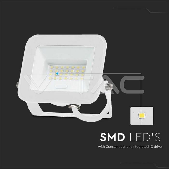 Proiettore LED V-TAC 20W luce naturale 4000K color bianco VT-44020 - 10018 03