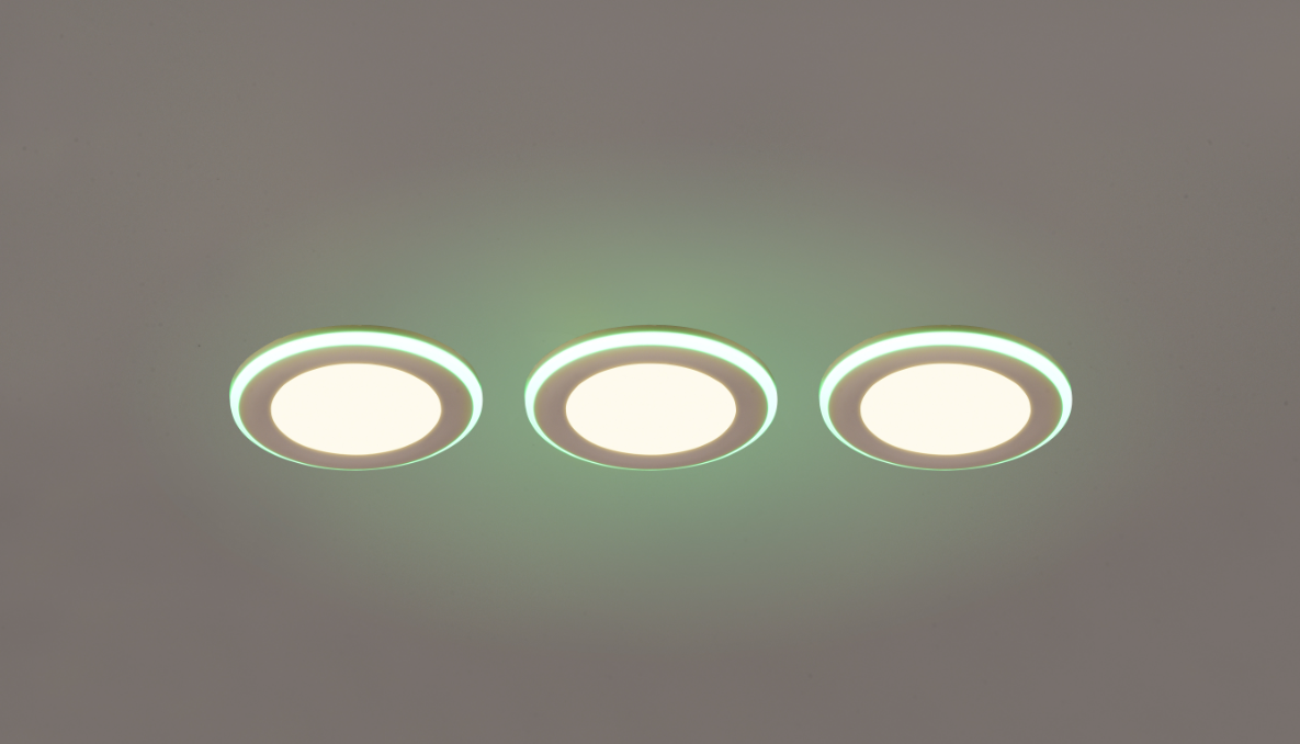 Faretti led RGB ad incasso Trio Lighting Argus 3x4+1W 3000K bianco opaco 3pz - 653610331 03