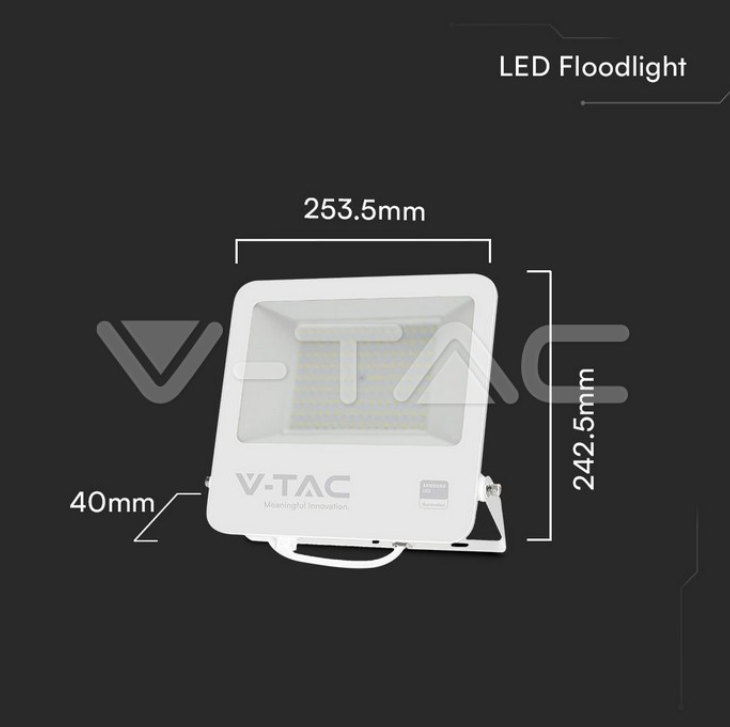 Proiettore led V-tac 100W 4000K bianco - 23442 03