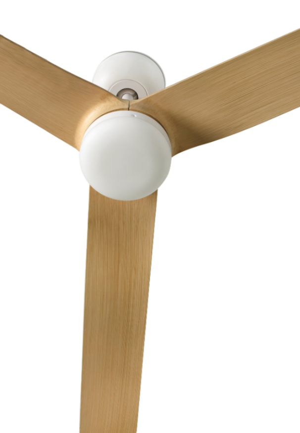 Ventilatore con luce led Faro Punt M 18W 3000-4200-6500K bianco legno - 33816-20 03