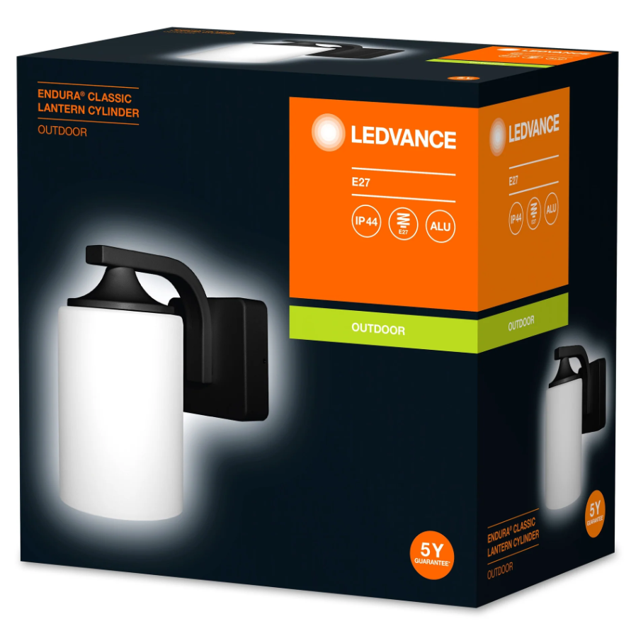 Lampada da parete Ledvance Endura Classic Lantern 1xE27 max 60W nero - LUM392663 03