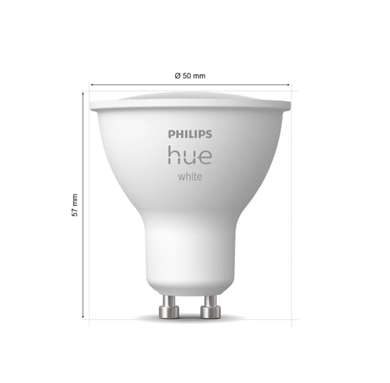 Lampadina led smart Philips Hue attacco GU10 4.2W 2700K - 23017000 03