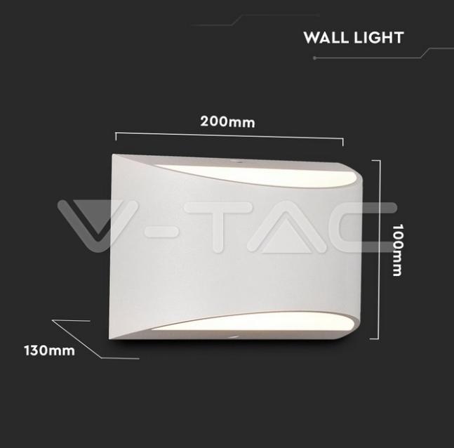 Lampada da parete led V-tac 10W 4000K bianco VT-815 8683 - 218683 04