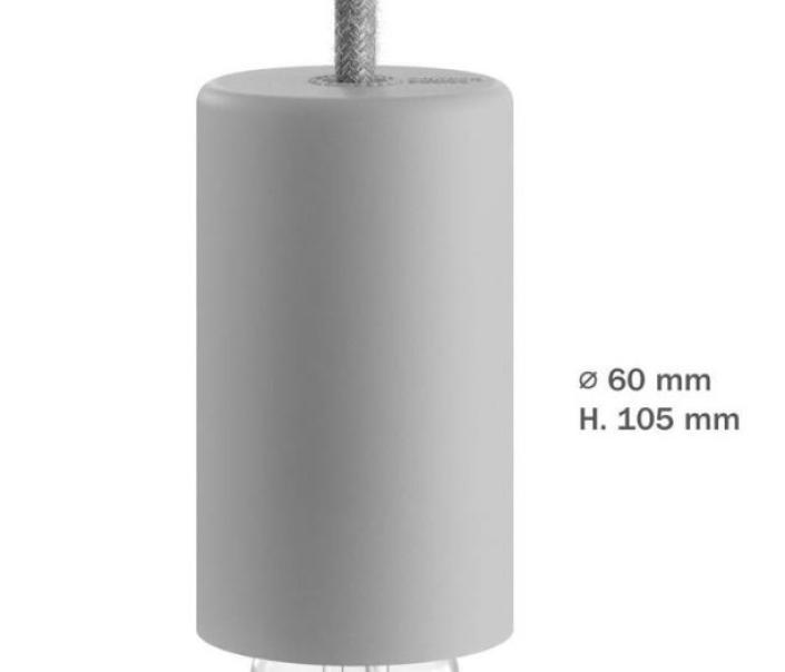 Kit portalampada Creative-Cables in silicone grigio ghiaccio E27 IP65 - KEIVAEL01GG 04