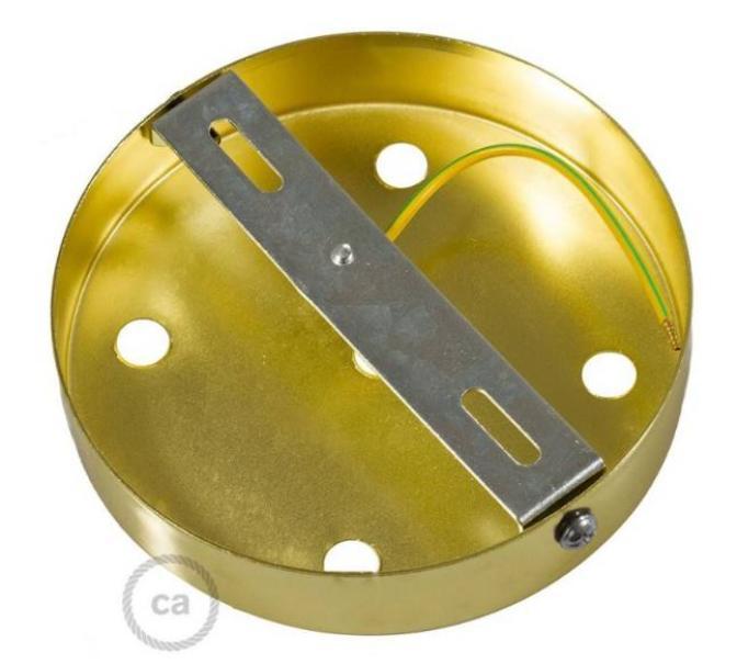 Kit rosone cilindrico Creative-Cables 5 fori diametro 12cm-bronzo satinato- KRM575FOTS 04