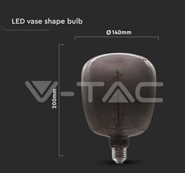 Lampadina led V-tac 4W E27 a forma di vaso VT-2264  -  8056 04