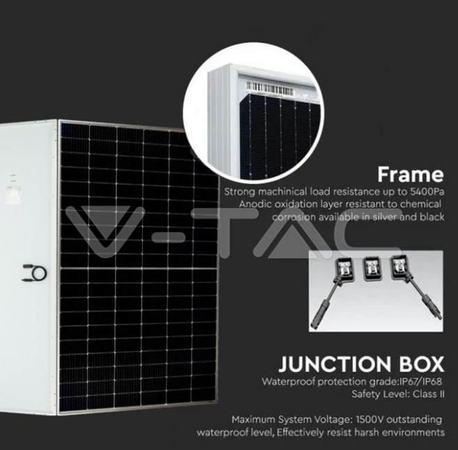 Pannello solare monocristallino V-tac 450W IP68 VT-450MH  -  11860 04