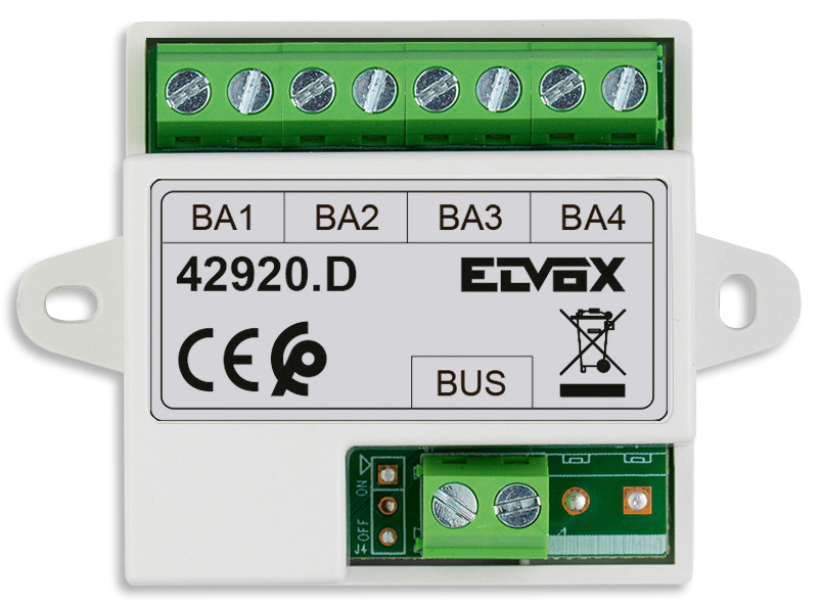 Kit videocitofonico Vimar Elvox monitor + alimentatore + posto esterno + distributore bus - K42931 04