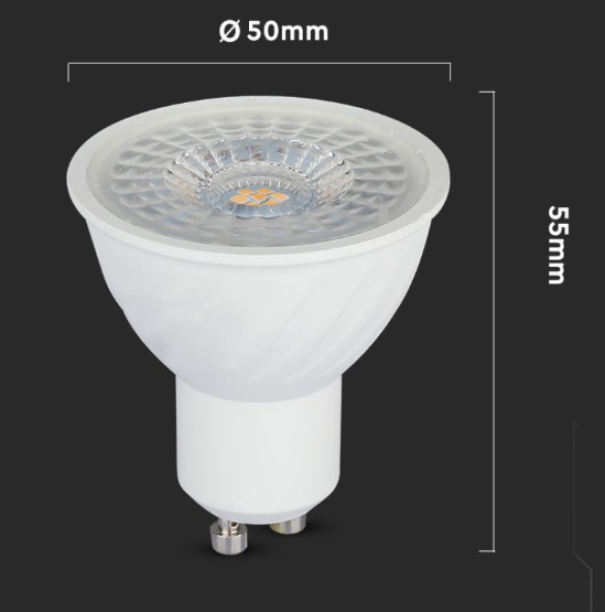 Lampadina led PAR16 V-tac 6W GU10 3000K - 21192 05