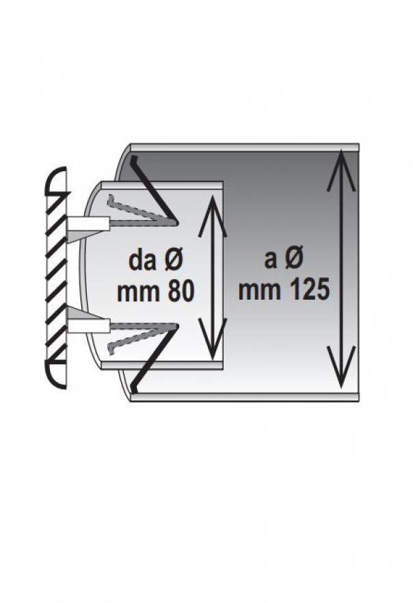 la ventilazione griglia tonda universale edil plast tur125x-con molle diametro 125 - foto 2