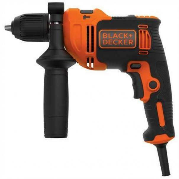 black & decker black & decker trapano a percussione a filo 710w in valigetta beh710k-qs - foto 2