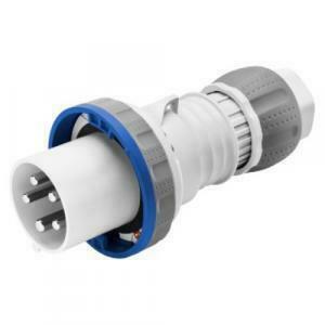 Spina mobile diritta hp - ip66/ip67/ip68/ip69 - 2p&#43;t 63a 200-250v 50/60hz - blu - 6h - cablaggio a mantello