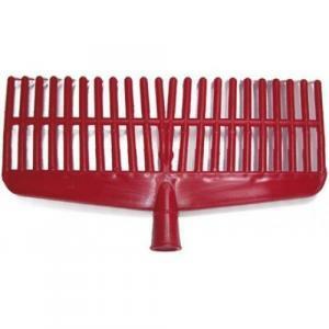 Scopa raccogli foglie in plastica colore rosso u090950126