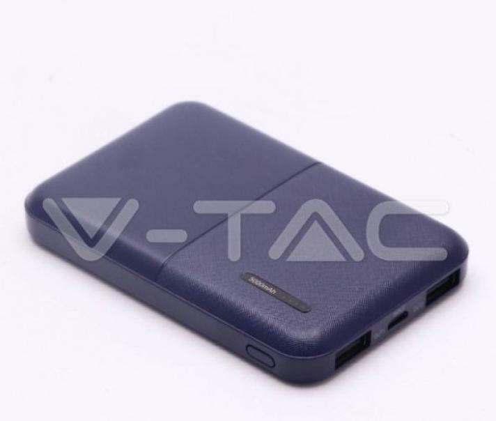 v-tac v-tac powerbank 5000mah 2xusb blu 8896 - foto 2