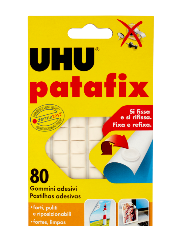 Gommini adesivi UHU Patafix bianco 80pz - W060260027 01