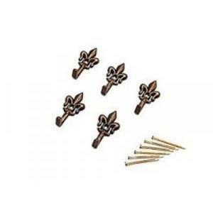 5 ganci a giglio piccoli colore bronzo f100299025