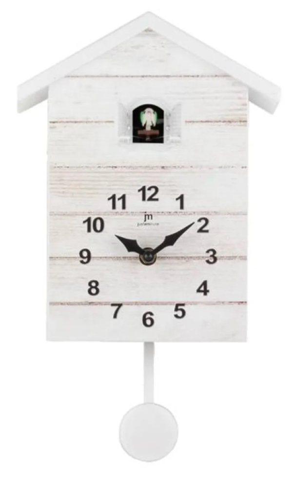 Orologio a cucu00f9 Lowell 20x32x10cm bianco - 50041B 01