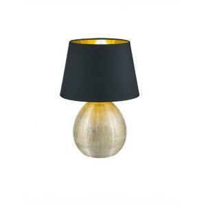 Italia luxor lampada da tavolo attacco grande e27 colore oro e nero r50631079