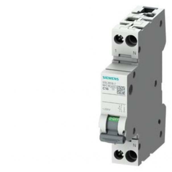 siemens siemens interruttore di circuito 230v 4.5ka 1p+n 5sl3032-7 5sl30327 - foto 1