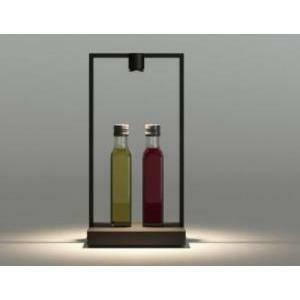 Curiosity 36 -focus lampada 3.6w da tavolo portatile luce calda 3000k in alluminio colore marrone/nero 0174010a