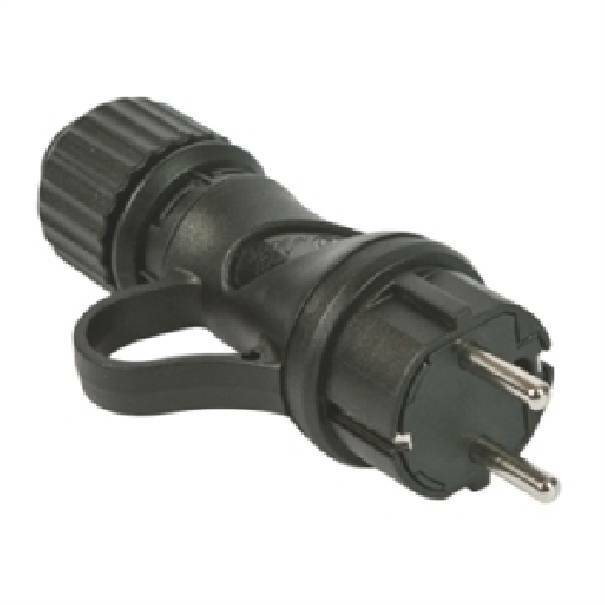 fanton fanton spina tedesca ip44 2p+t 10a colore nero 80052 - foto 1