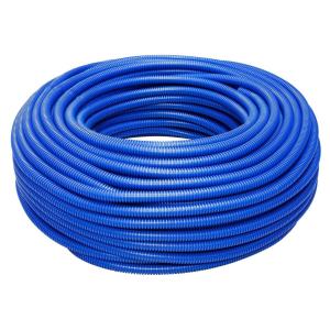 Corrugato con tirafilo  diametro 32mm da 25m blu - tf01032bt025