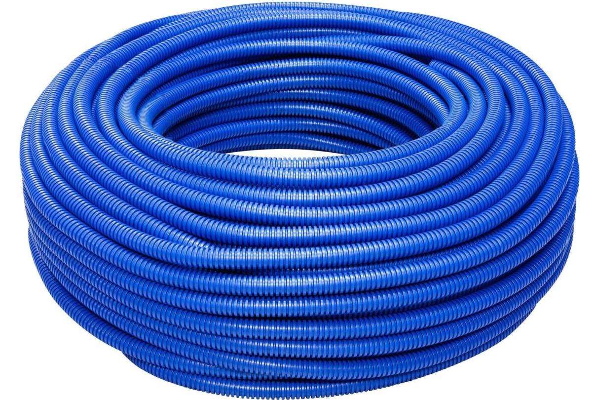 Corrugato con tirafilo Tubifor diametro 32mm da 25m blu - TF01032BT025 01