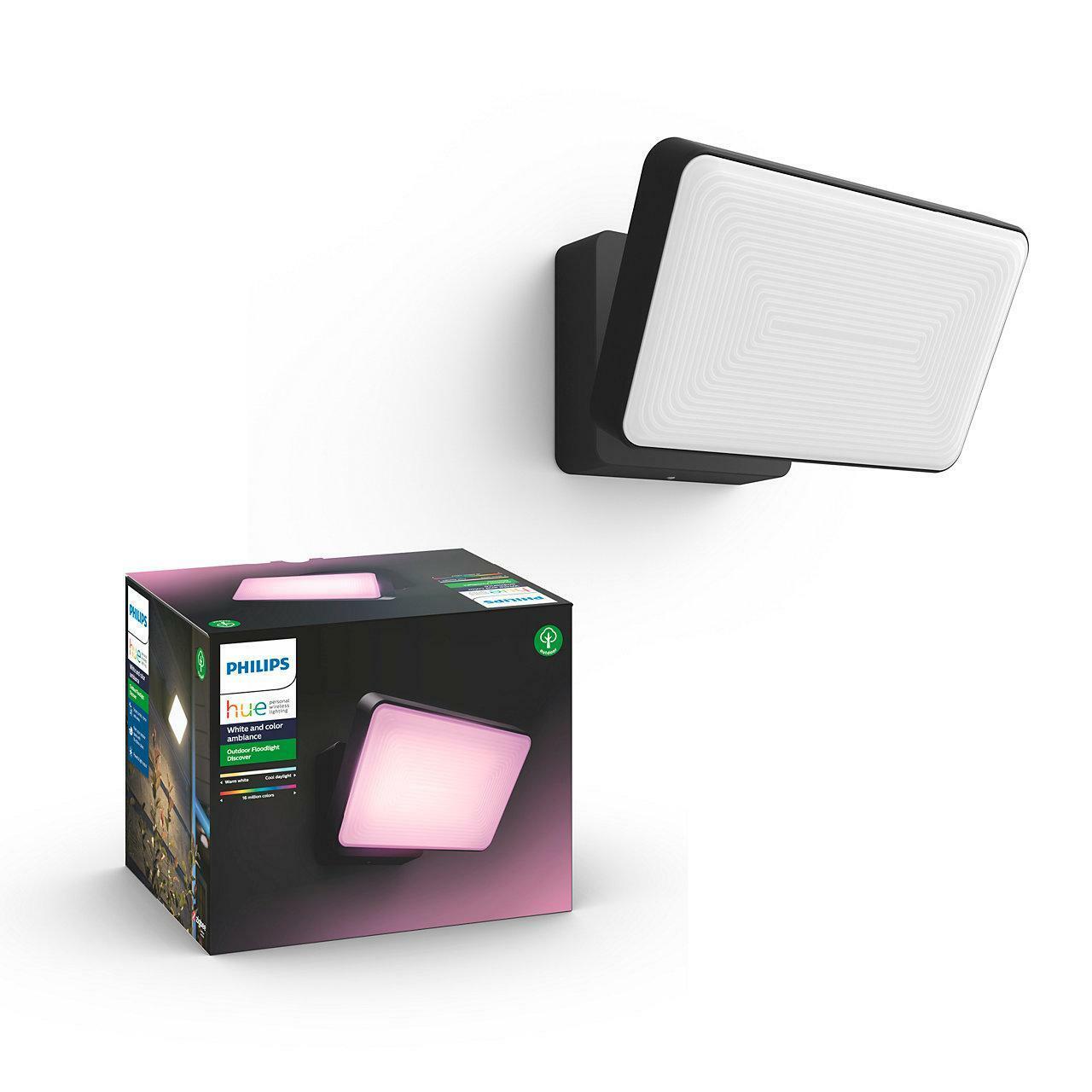 philips hue philips hue discover hue proiettore nero in metallo per esterno 915005731401  1743530p7 - foto 1