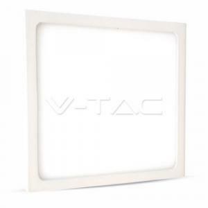 Pannello led sottile 18w quadrato da interno luce calda 3000k in alluminio colore bianco vt-1805 sq 4919