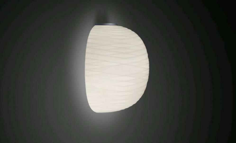 foscarini foscarini lampada da parete gem semi e27 grafite / bianco fn274005n_10 - foto 1