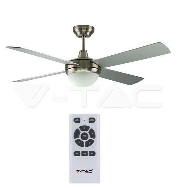 v-tac v-tac ventilatore motor 35w 4 pale bianco 7918 - foto 2