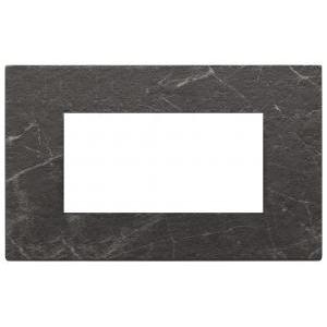 Placca  eikon exè 4 moduli -  pietra lavorata nero marquina 22654.53