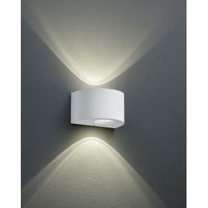 Rosario applique led da esterno mezza luna bianca con diffusori intercambiabili l.15cm r28232631