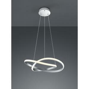 Course sospensione led cerchio infinito acciaio satinato d. 60cm r32051107