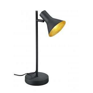 Nina lampada studio attacco e14 diffusore metallo nero + oro r50161002