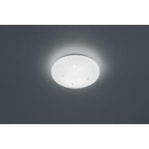 Achat plafoniera led con applicazioni cristalli diffusore effetto cielo stellato ip44 d.30cm r62732800